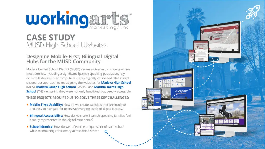 MUSD High School Websites Case Study first page image