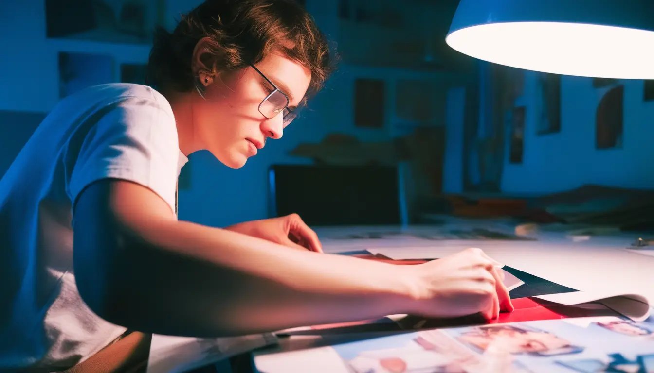 cutting a Rubylith