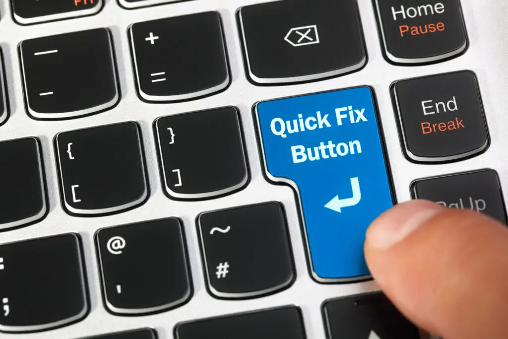 Magic quick fix button photo