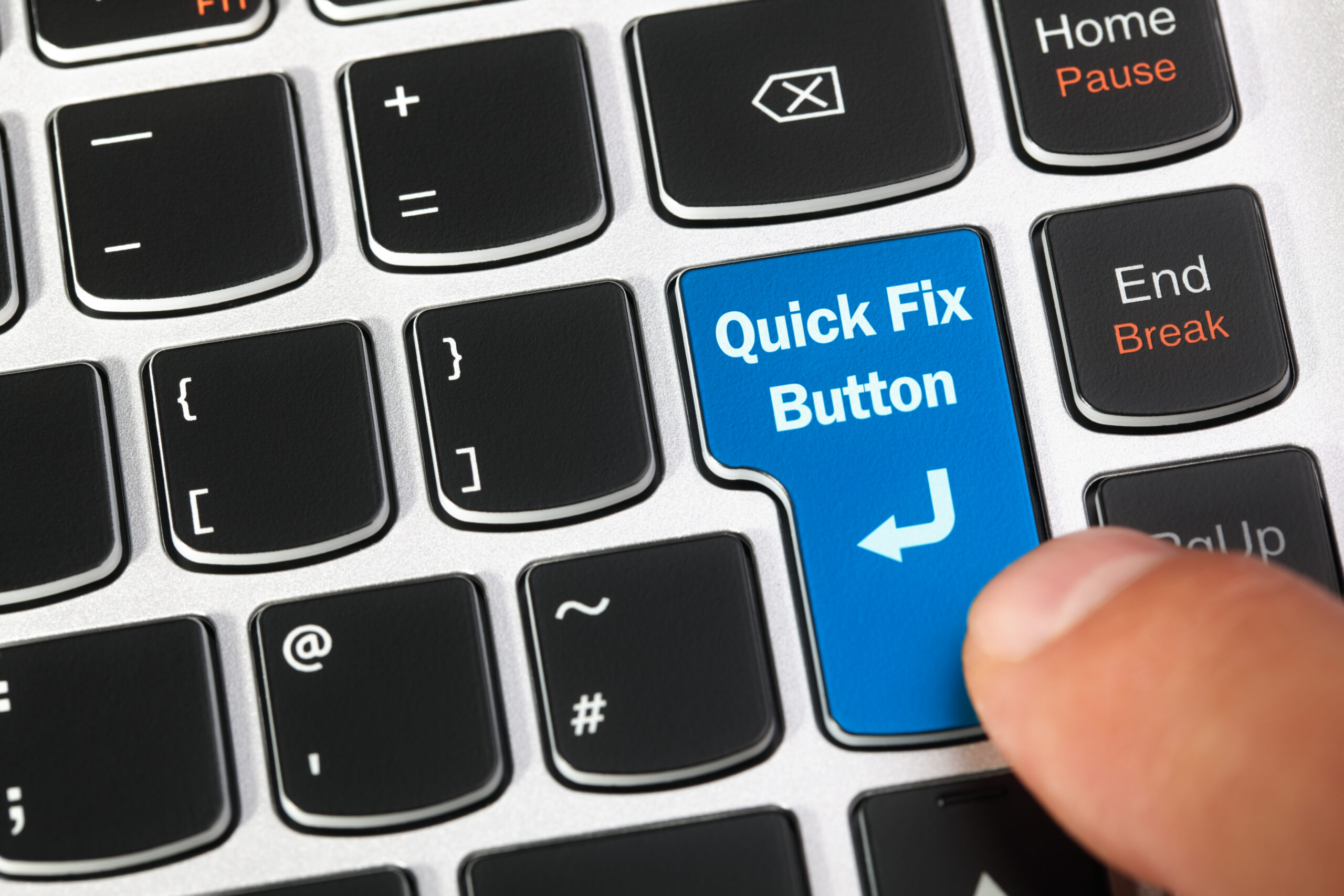 Magic quick fix button photo