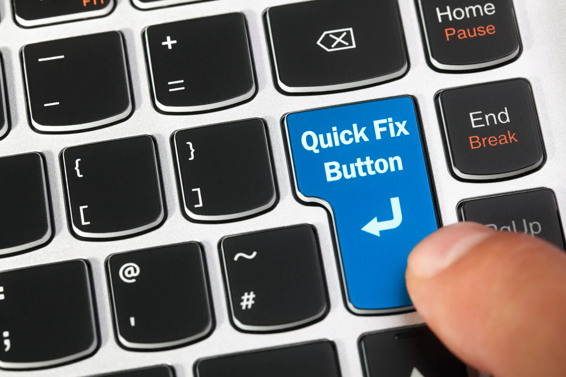 Magic quick fix button photo