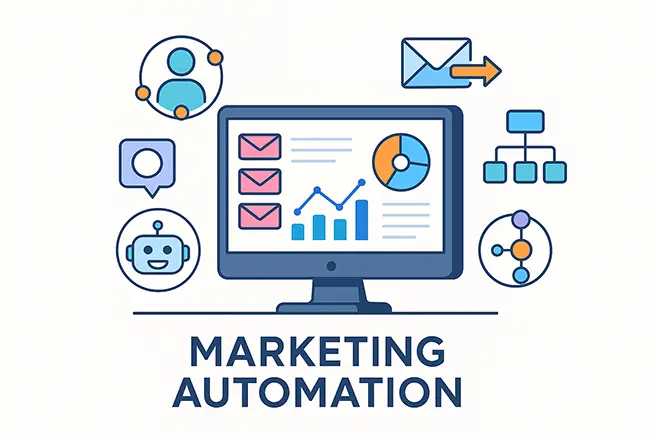 Marketing Automation Concept Illustration