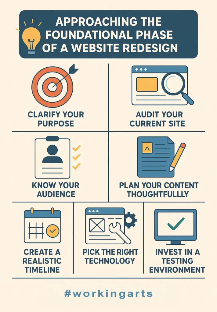 processus de refonte du site web illustration