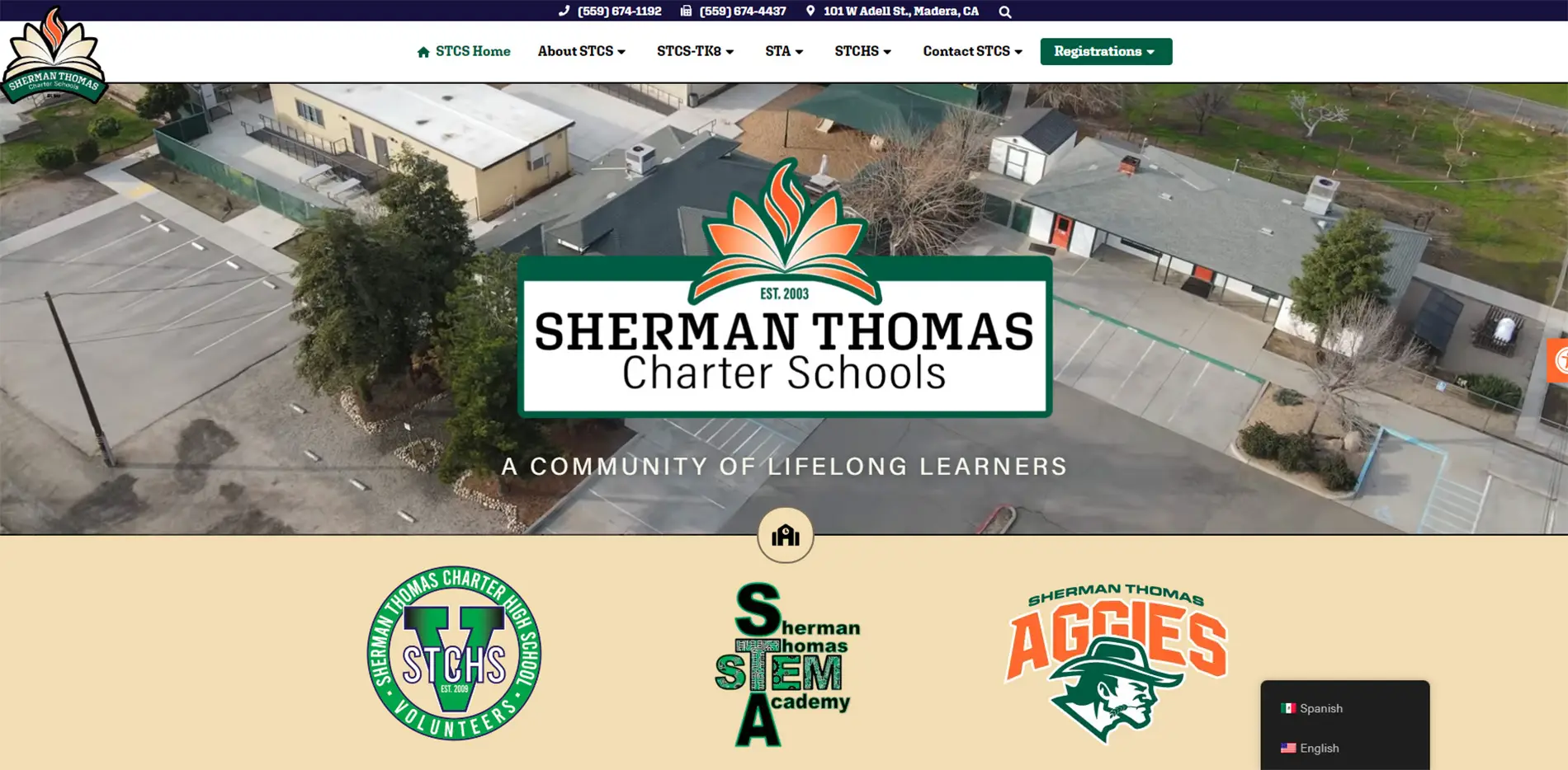 Sherman Thomas Charter Schools website